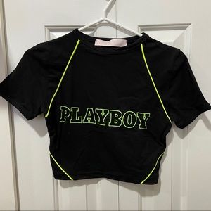 PLAYBOY X MISSGUIDED crop top